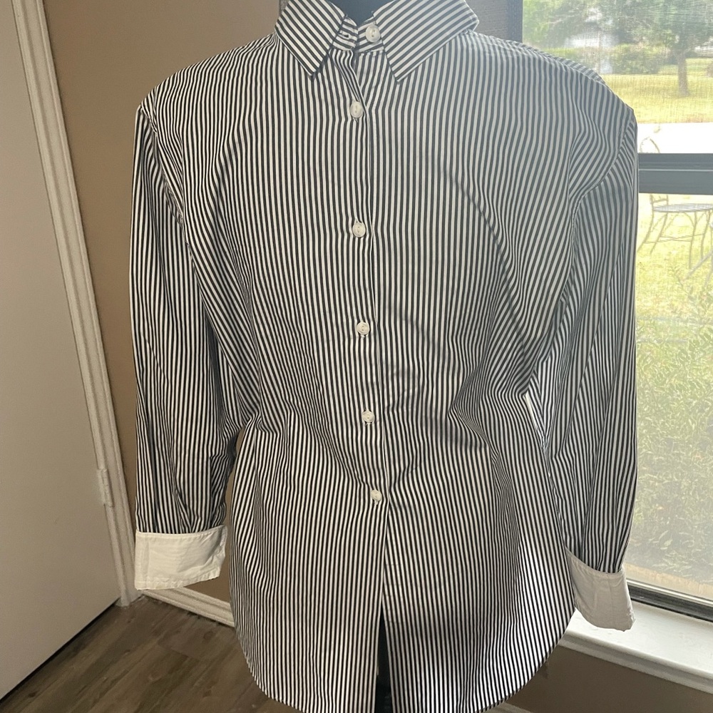 Rag & Bone Button-up top striped long sleeve size M